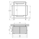 Полка для ванної кімнати Kroner KRM Rizze - ACC330-2, фото , зображення 2 | SNABZHENIE.com.ua