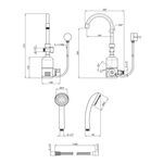 Проточний водонагрівач Kroner KRM Volt - CW190WMDS з дисплеєм, фото , зображення 2 | SNABZHENIE.com.ua