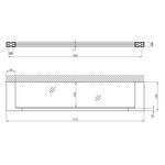 Полка для ванної кімнати Kroner KRP Edelstahl Kubus - SCH3907, фото , зображення 2 | SNABZHENIE.com.ua