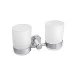 Стакан подвійний для ванної кімнати Kroner KRP Edelstahl Klassisch - ESG3708, фото  | SNABZHENIE.com.ua