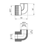 Колено PPR Rozma 20х1/2'' РВ, фото , изображение 2 | SNABZHENIE.com.ua