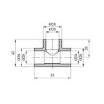 Тройник PPR Rozma 20 мм, фото , изображение 2 | SNABZHENIE.com.ua