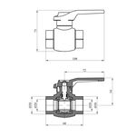 Кран шаровий PPR Rozma 20 мм, фото , зображення 2 | SNABZHENIE.com.ua