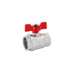 Кран шаровой Karro Standart+ 1/2 ВВ PN40 бабочка, никелированный, фото  | SNABZHENIE.com.ua