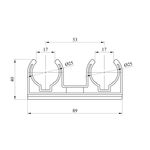 Кріплення для труб подвійне PPR Rozma 25 мм, фото , зображення 2 | SNABZHENIE.com.ua