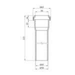 Труба для внутрішньої каналізації Rozma 50х315 мм, фото , зображення 2 | SNABZHENIE.com.ua