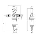 Самоочищающийся фильтр Karro Super 1/2 88043 в коробке, фото , изображение 2 | SNABZHENIE.com.ua