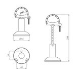 Кронштейн напольный для радиатора Karro KR-722, фото , изображение 2 | SNABZHENIE.com.ua
