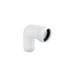 Колено внутренней канализации Rozma 32х90° белое, фото  | SNABZHENIE.com.ua
