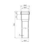 Труба для внутрішньої каналізації Rozma 32х250 мм, фото , зображення 2 | SNABZHENIE.com.ua