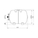 Гидроаккумулятор горизонтальный Forwater 50 л, нержавеющая сталь, фото , изображение 2 | SNABZHENIE.com.ua