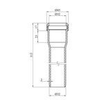 Труба для внутрішньої каналізації Rozma 32х315 мм, фото , зображення 2 | SNABZHENIE.com.ua