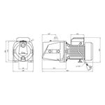 Насос Forwater JSW 15M 1,5 кВт поверхностный, фото , изображение 2 | SNABZHENIE.com.ua