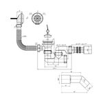 Сифон для ванной ANIplast 1 1/2" х 50 мм с ревизией Е256EU, фото , изображение 2 | SNABZHENIE.com.ua