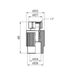 Переходник PPR Rozma 20х1/2 с накидной гайкой, фото , изображение 2 | SNABZHENIE.com.ua