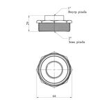 Футорка STA 1х2 ВН латунна New, фото , зображення 2 | SNABZHENIE.com.ua