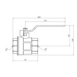 Кран шаровий Karro Standart+ 2 ВВ PN40 ручка, нікельований, фото , зображення 2 | SNABZHENIE.com.ua
