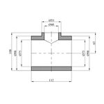 Переходной тройник PPR Rozma 75х40х75 мм, фото , изображение 2 | SNABZHENIE.com.ua