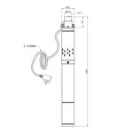 Глубинный насос Forwater 3S QGD1,2-50-0,37 кВт с конденсатором, фото , изображение 2 | SNABZHENIE.com.ua