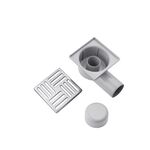 Трап ANIplast з горизонтальним випуском 50 мм, з нержавіючою решіткою 15х15 см TA5112EU, фото , зображення 3 | SNABZHENIE.com.ua