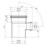Тройник для внутрішньої каналізації Rozma 100х50/90°, фото , зображення 2 | SNABZHENIE.com.ua