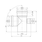 Крестовина Rozma 110х110х50/90° для внутренней канализации, фото , изображение 2 | SNABZHENIE.com.ua