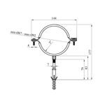 Хомут со шпилькой Karro 3 87-92 мм металлический, фото , изображение 2 | SNABZHENIE.com.ua