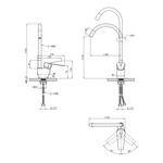Змішувач для кухні Kroner KRM Odra - C032WHI, фото , зображення 2 | SNABZHENIE.com.ua