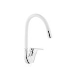 Змішувач для кухні Kroner KRM Odra - C032WHI, фото , зображення 3 | SNABZHENIE.com.ua