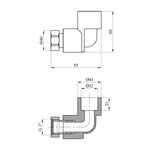 Колено PPR Rozma 32х1 с накидной гайкой, фото , изображение 2 | SNABZHENIE.com.ua