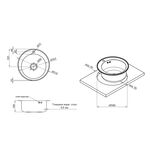 Кухонная мойка Kroner KRP Dekor 510 (0,8 мм), фото , изображение 2 | SNABZHENIE.com.ua