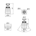 Аэратор поворотный Kroner KRM - C931, универсальный, два режима, фото , изображение 2 | SNABZHENIE.com.ua