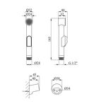 Лейка гигиенического душа Kroner KRM - C708, фото , изображение 2 | SNABZHENIE.com.ua