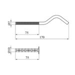 Кронштейн для радіатора Karro 170 мм білий, фото , зображення 2 | SNABZHENIE.com.ua