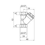 Фильтр грубой очистки воды Karro 1/2 KR-5005, фото , изображение 2 | SNABZHENIE.com.ua