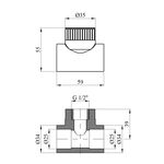 Тройник PPR Rozma 25x1/2 дюйма для трубопровода, фото , изображение 2 | SNABZHENIE.com.ua