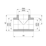 Тройник PPR Rozma 50 мм, фото , зображення 2 | SNABZHENIE.com.ua