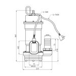 Фекальный насос Forwater SWP-14-11, 1,1 кВт, фото , изображение 2 | SNABZHENIE.com.ua