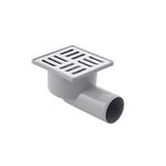 Трап ANIplast 50 мм с нержавеющей решеткой 10x10 см TA5102EU, фото  | SNABZHENIE.com.ua