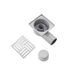 Трап ANIplast 50 мм с нержавеющей решеткой 10x10 см TA5102EU, фото , изображение 3 | SNABZHENIE.com.ua