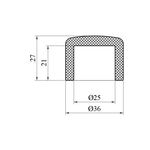 Заглушка PPR GrandiTherm 25 мм, фото , изображение 2 | SNABZHENIE.com.ua