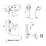 Смеситель для ванной Agua Leon C060, фото , изображение 2 | SNABZHENIE.com.ua