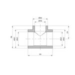 Переходной тройник PPR Rozma 63х50х63 мм, фото , изображение 2 | SNABZHENIE.com.ua