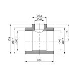 Тройник перехідний PPR Rozma 90х40х90 мм, фото , зображення 2 | SNABZHENIE.com.ua