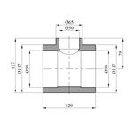 Тройник перехідний PPR Rozma 90х50х90 мм, фото , зображення 2 | SNABZHENIE.com.ua