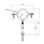 Хомут со шпилькой Karro 2 1/2" 72-80 мм металлический, фото , изображение 2 | SNABZHENIE.com.ua