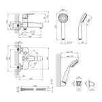 Смеситель для ванны Kroner KRM Odra C060, фото , изображение 2 | SNABZHENIE.com.ua
