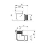 Уголок STA Premium 1/2 ВН нікельований, фото , зображення 2 | SNABZHENIE.com.ua