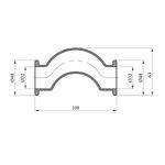 Обвод короткий PPR Rozma 32 мм, фото , изображение 2 | SNABZHENIE.com.ua