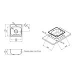 Кухонная мойка Kroner KRP Satin 3838 (0,6 мм), фото , изображение 2 | SNABZHENIE.com.ua
